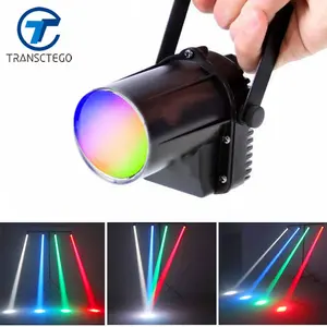 Светодиодный диско-светильник TRANSCTEGO, точечный светильник, дождевой светильник, сценическая лампа, маленькая движущаяся головка, светодиодные стеклянные шарики, бары, праздничный светильник KTV