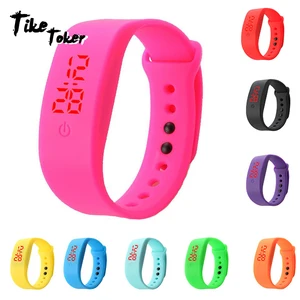 Часы спортивные TIke Toker, светодиодные, с силиконовым ремешком