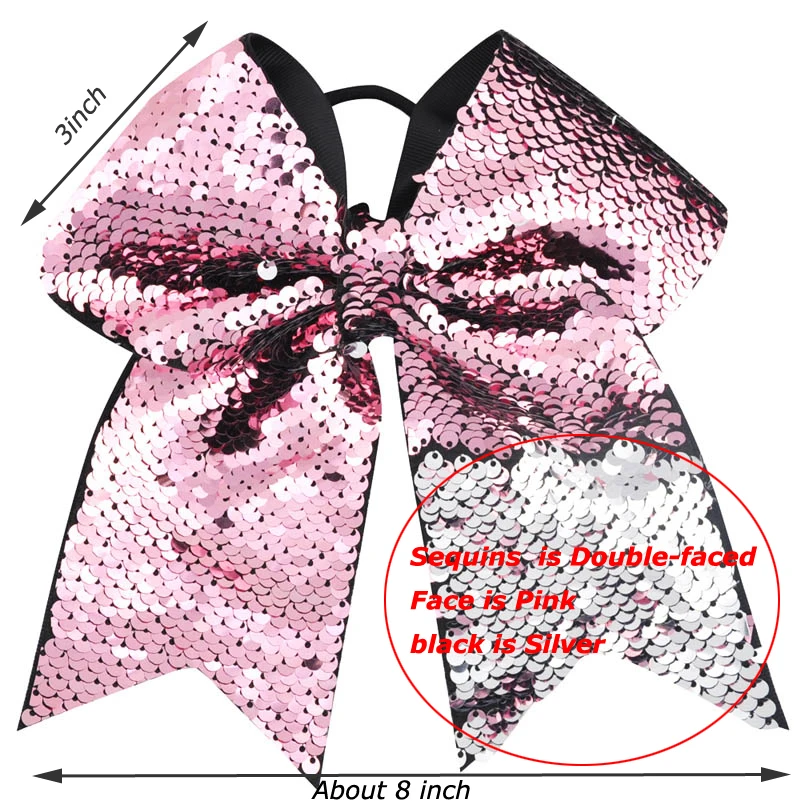 Эластичная повязка для волос с большим бантом 8 дюймов 10 шт./лот | Аксессуары