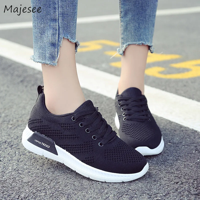 Vulcanize Shoes Women Running New Lightweight All-match Sneaker Womens Deodorant Breathable Non-slip Damping Flat Soft Ladies | Обувь