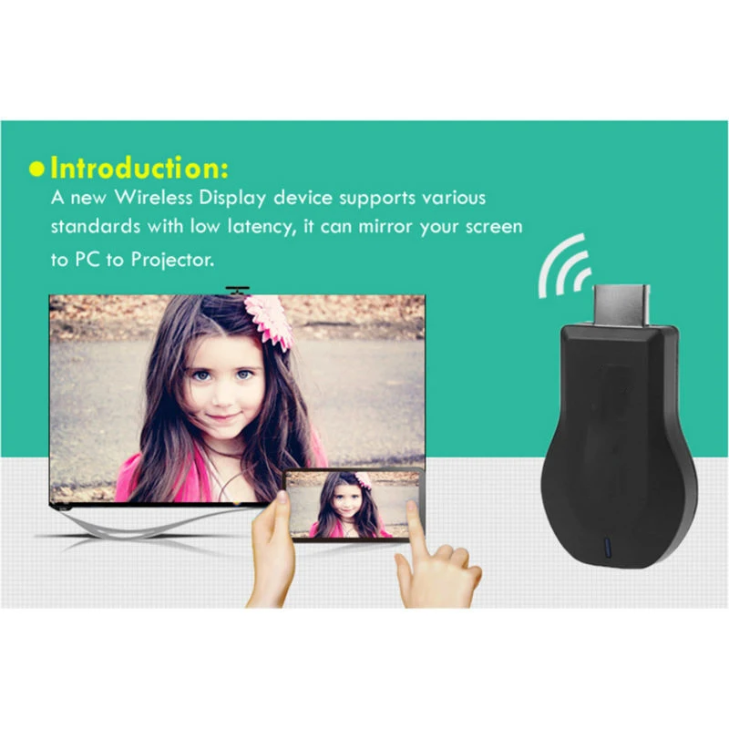 Miracast HDMI WIFI дисплей ключ Airplay приемник Full HD 1080P DLNA Ключ адаптер ТВ палка|SmartTV-стики и
