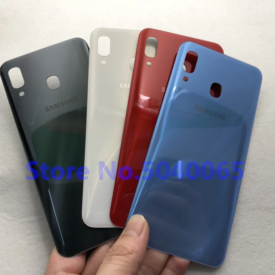 Оригинальный чехол для аккумулятора Samsung Galaxy A30 2019 A305 A305F клейкая наклейка задняя