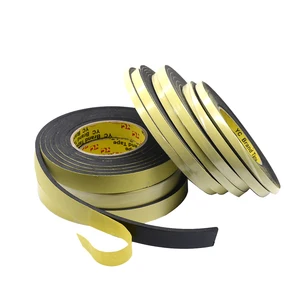 Лента Клейкая односторонняя, 5 м х 10 мм х 2 мм3 мм, водонепроницаемая, губчатая Резиновая лента 10 м х 1 мм, уплотнительная лента для окон и дверей