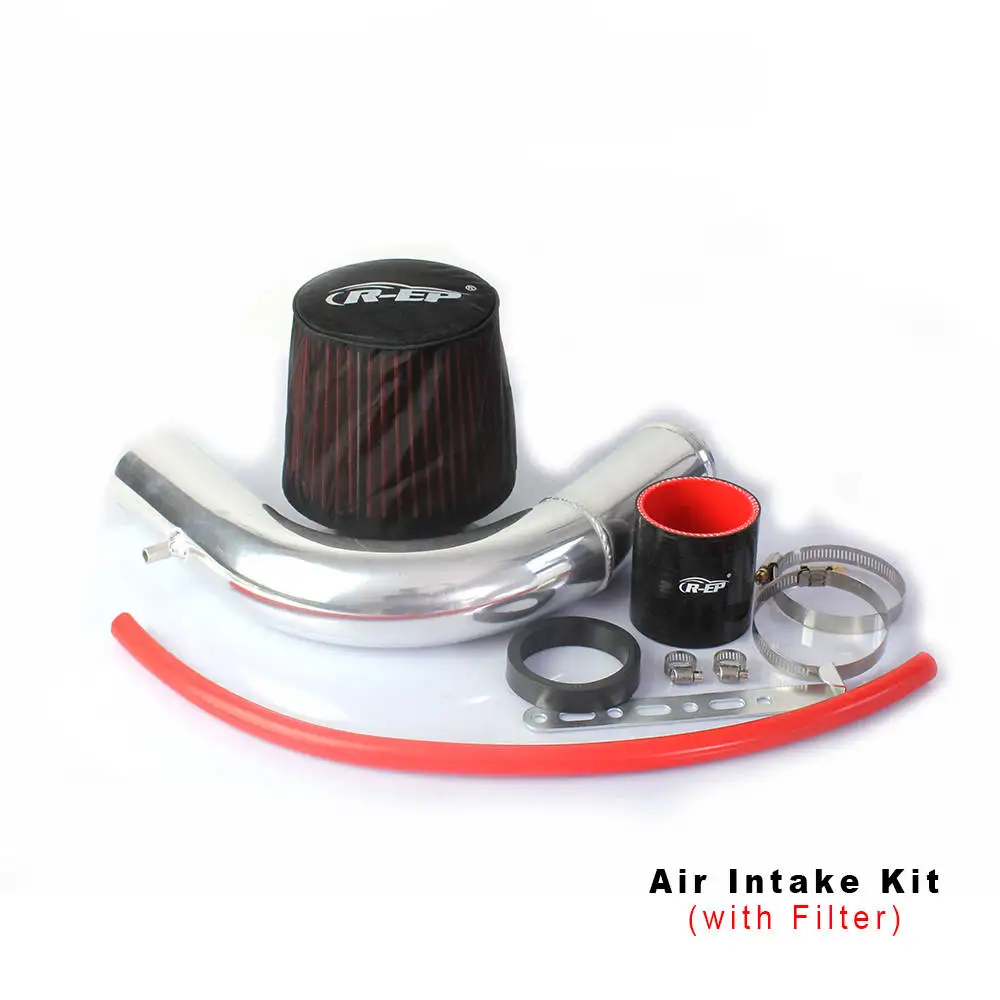 With Air Filter R-EP комплект холодного воздуха с воздушным фильтром подходит для V W VOLKSWAGEN Golf 7 Passat Skoda Audi A3 Замена алюминиевой трубы с высоким потоком - Цвет: With Air Filter