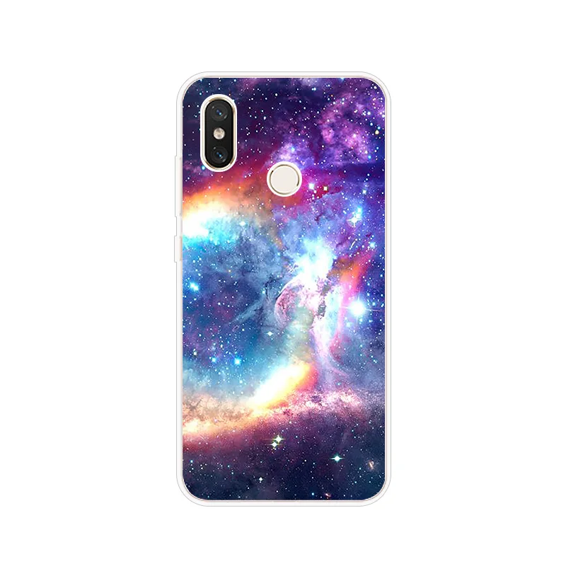 Universe Milky Way Silicone Phone Case For Xiaomi Mi 5X A1 A2 6 6X Note 3 8 9 SE Lite Pro Mix 2 S Pocophone F1 Cover |