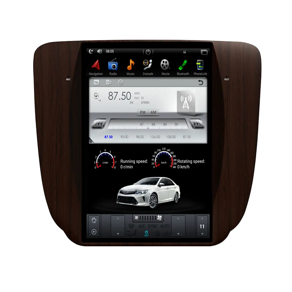 12 1 &quotTesla Тип Android Fit GMC Yukon 2007 2012 автомобильный dvd плеер навигация gps