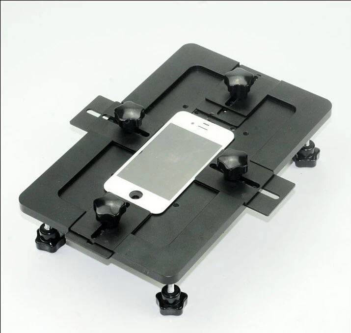 Алюминиевый сплав Универсальный ЖК УФ клей Плесень Стеклянный держатель для iPhone