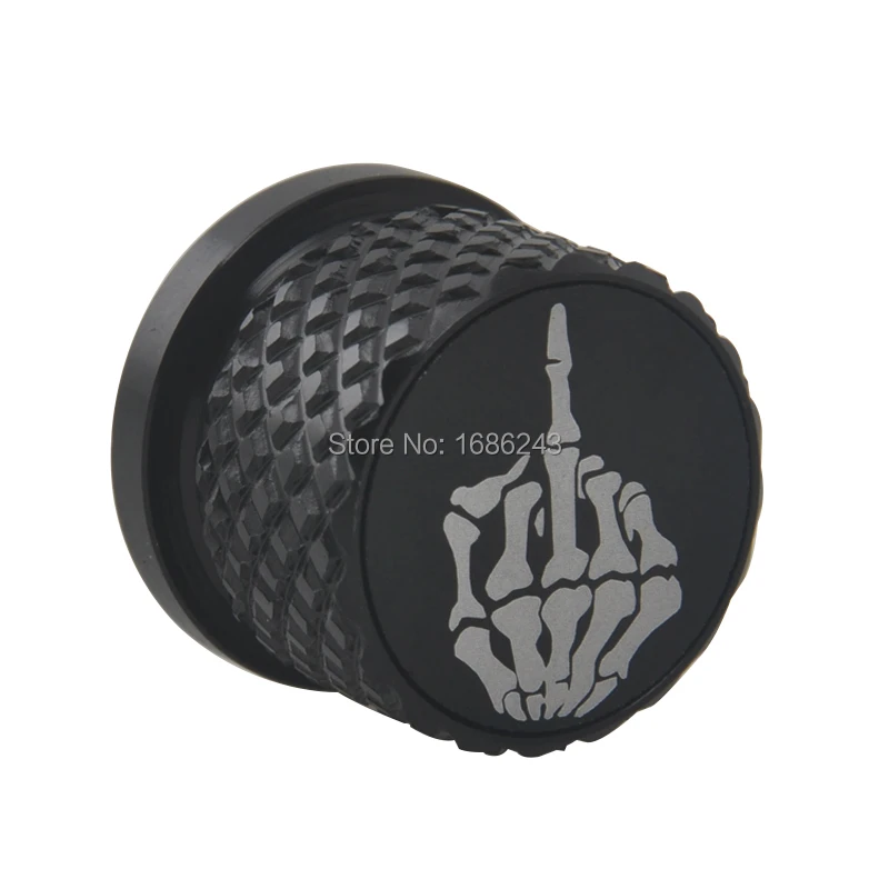 Черный 1 шт. 6 мм Заготовка алюминиевый &quotчереп рука&quot полированный рифленый