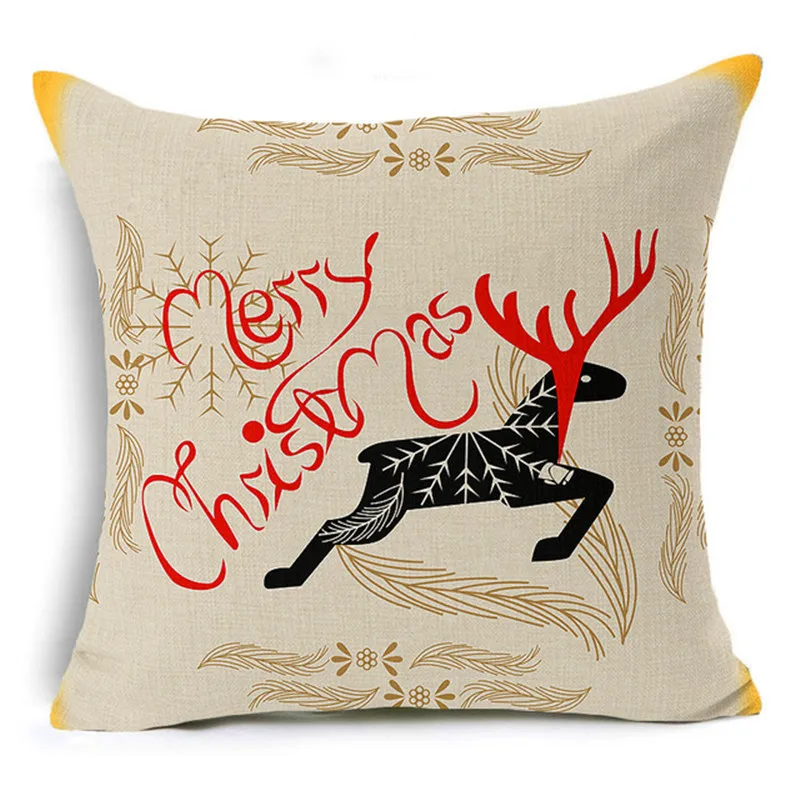 С Рождеством! Наволочка Let it Snow Deer Xmas Санта-Клаус носки воздушные шары домашние