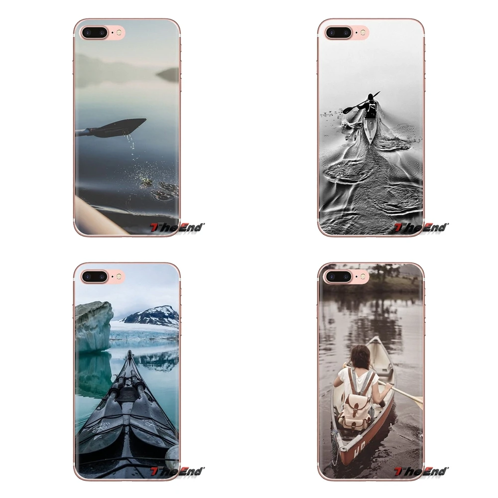 kayaking canoe kayak ride the river Silicone Phone Skin Cover For Samsung Galaxy A3 A5 A7 A9 A8 Star A6 Plus 2018 2015 2016 2017 |