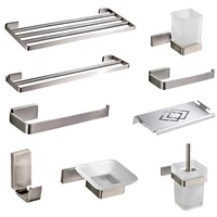 stainless steel bathroom hardware wall mounted polish paper holder bath towel bars bathroom accessories set 40 50 cm towel rack