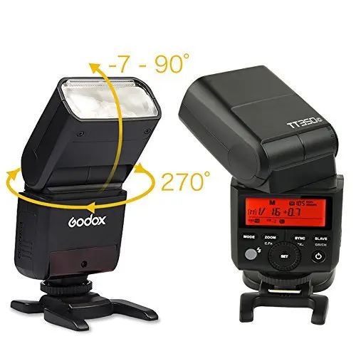Вспышка для камеры Godox Mini Speedlite TT350C TTL HSS + стандартный триггер 4x2500 мАч