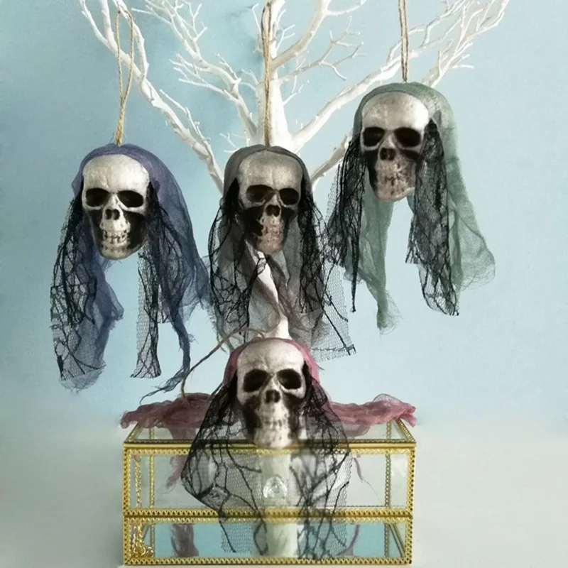DIY Хэллоуин искусственная пена череп невеста одежда Декор костяная голова