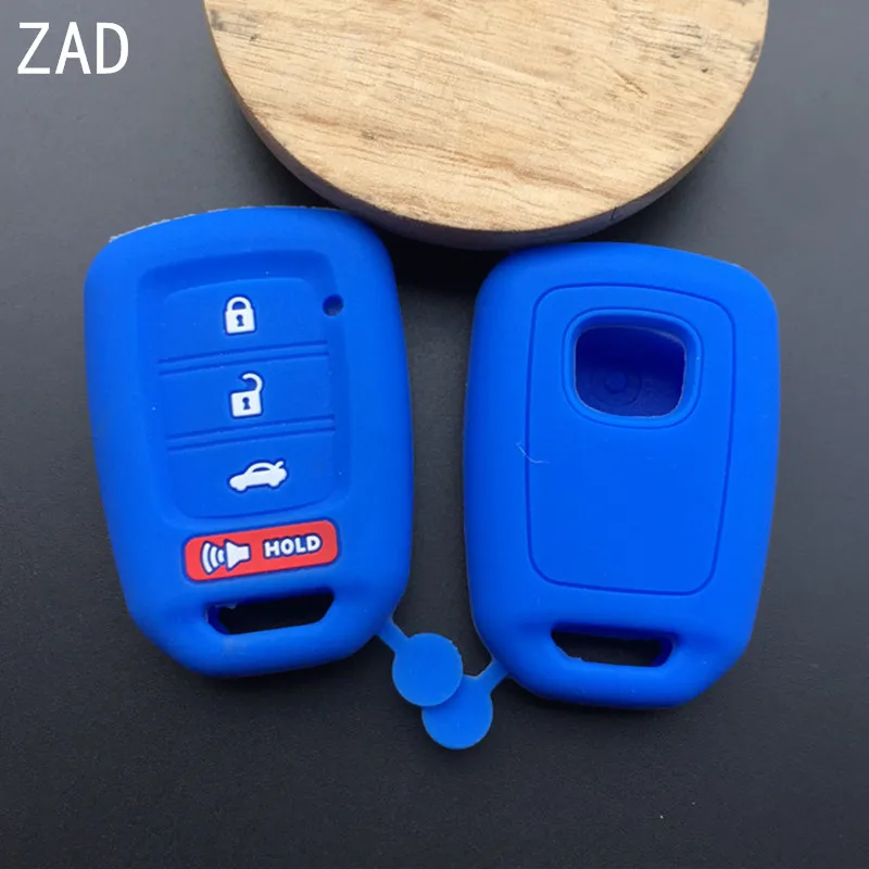 

ZAD силиконовый резиновый автомобильный чехол для брелка с ключом, Крышка корпуса для Honda accord CIVIC CRV jazz HR-V HRV 2013 2014 2015 2016 пульт дистанционного управления