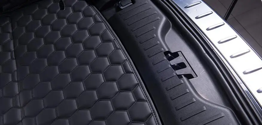 Черный 8 шт. грузовой лайнер автомобильный коврик для багажника Mitsubishi Outlander 2016 7