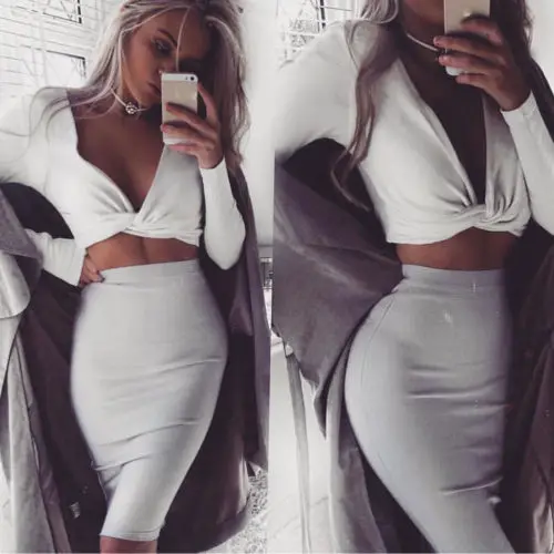 Новинка 2017 года пикантные Для женщин Глубокий V Средства ухода за кожей Шеи Cami Crop