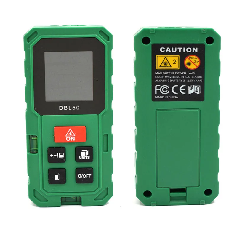 

High Precision 3 IN 1 Professional Mini 50M Laser Rangefinder Area Volume Distance Electric Measuring Ruler Roulette Laser Tape