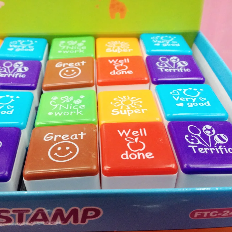 6 шт./компл. наградные марки стикеры для мотивации школьные рисунки Детские