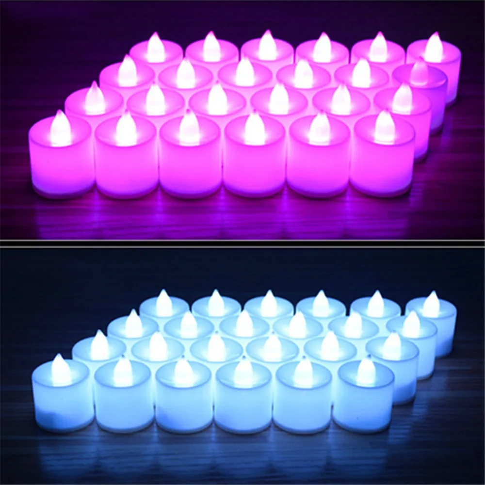 Свеча в форме многоцветной маленький ночник маленькая светодиодная бутафория