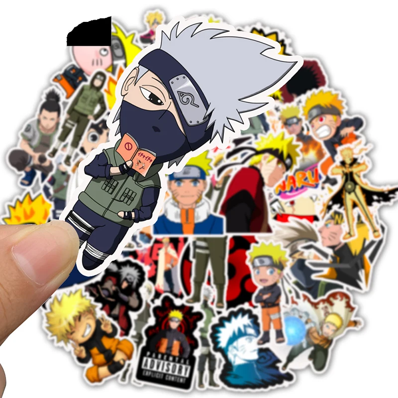 50 шт. стикеры Naruto Sasukai Boruto наклейка s для сноуборда багажа автомобиля холодильника