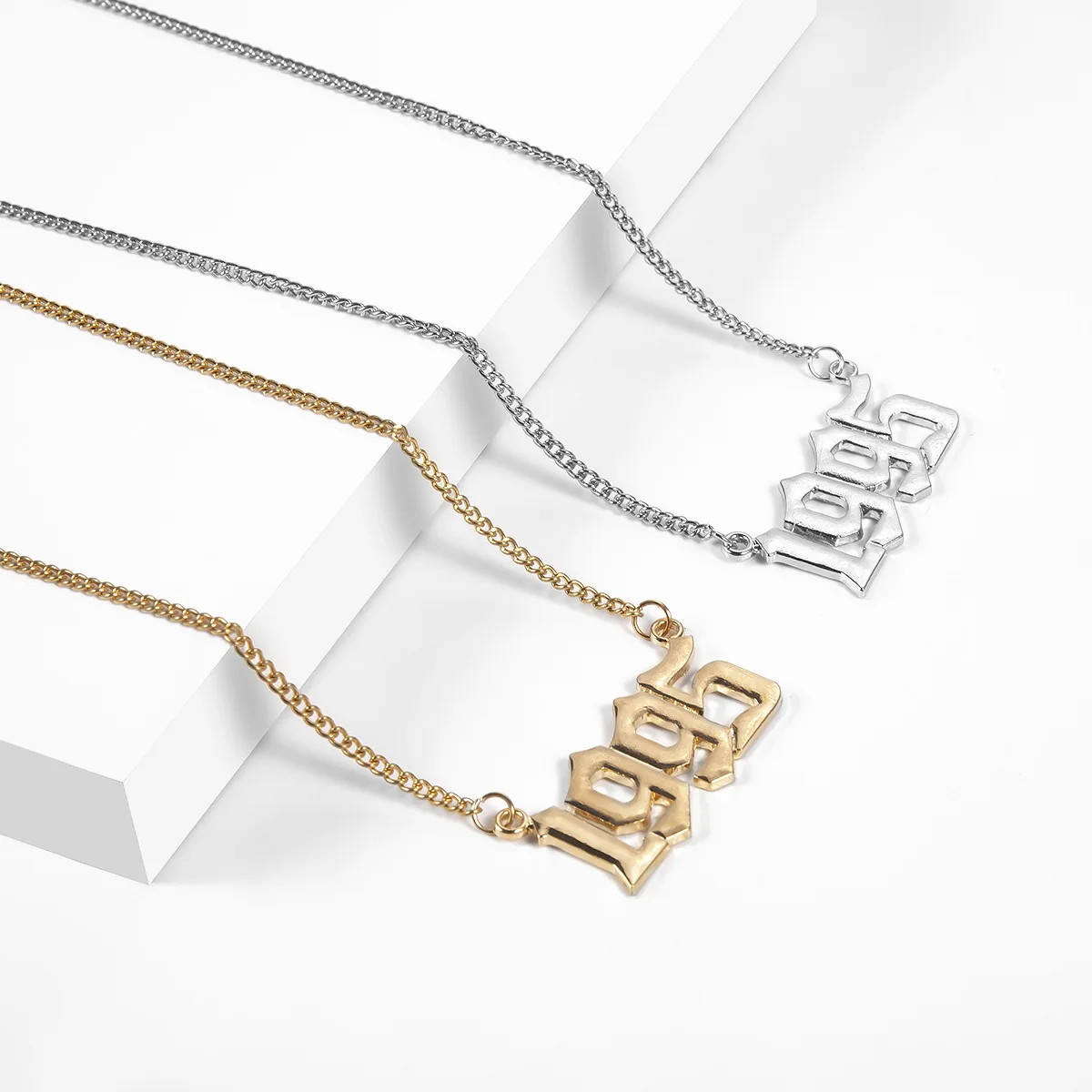 KingDeng длинные на цепочке с цифрами кулон хип хоп Мода для женщин унисекс сплав