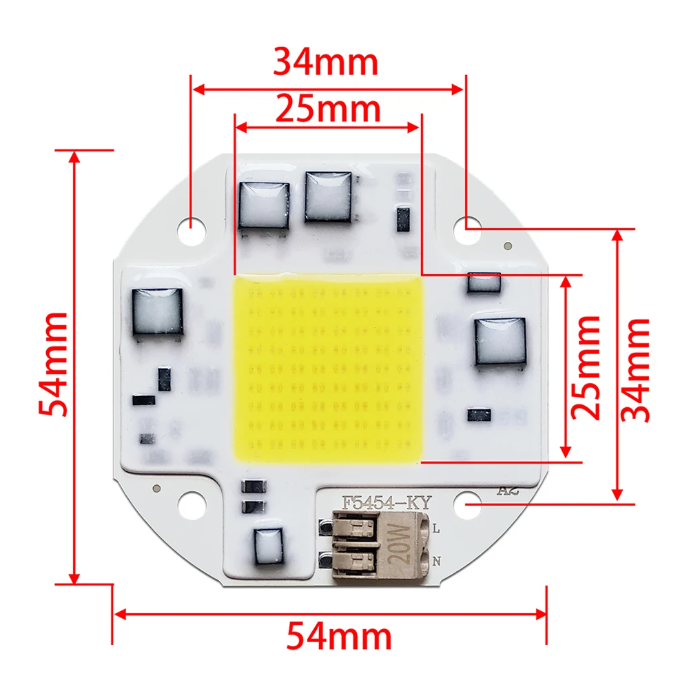 20 Вт 30 50 cob Чип 220V/110V 220V smart ic драйвера не светильник бусины для самостоятельного