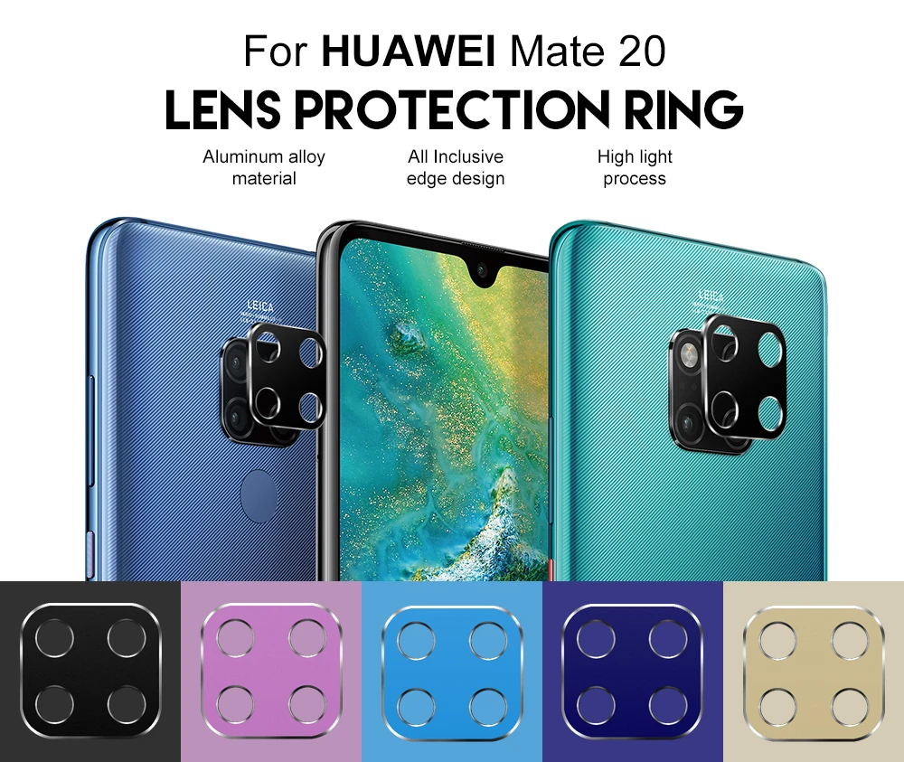 NYFundas для huawei mate 20 pro x задний тыловой объектив камеры Кольцо протектор для huawei mate 20 X камера защитное кольцо
