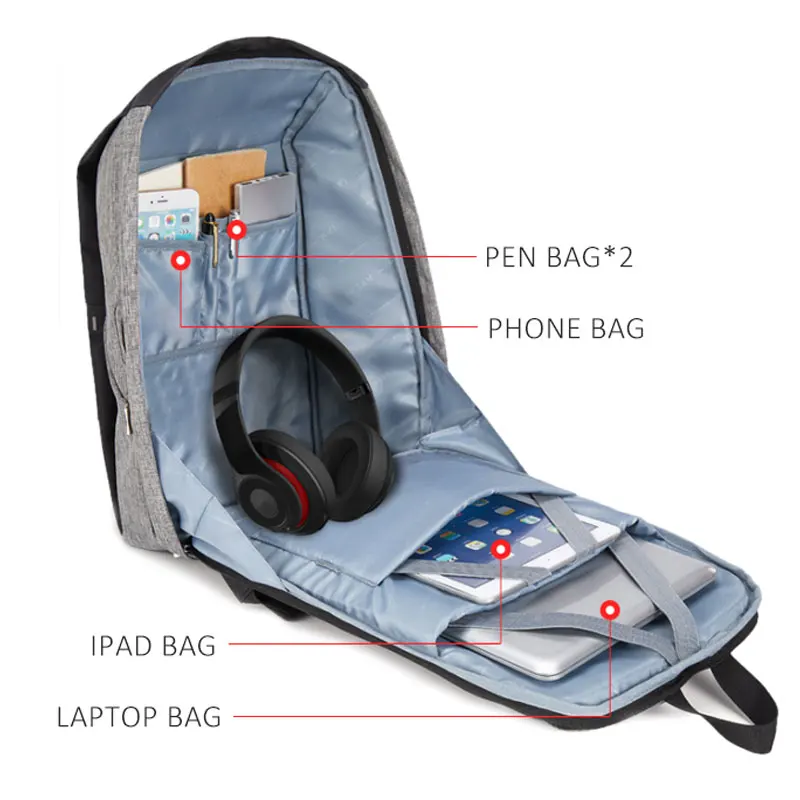 Модный высококачественный мужской деловой рюкзак для отдыха сумки спортзала на