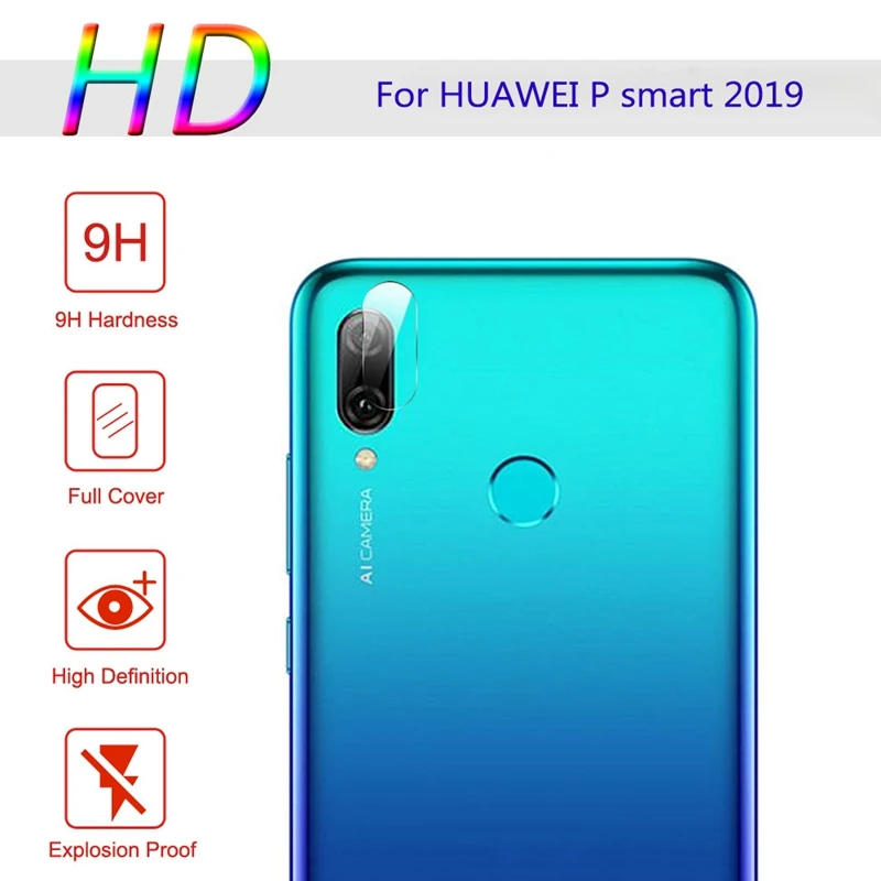 2 шт 9D закаленное стекло для huawei P Smart Plus Защита экрана для P Smart Psmart Z Защитная крышка объектива камеры Fil