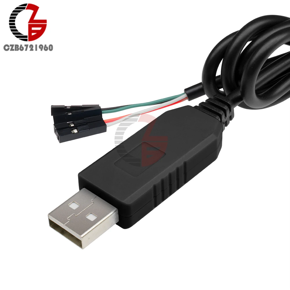 PL2303 PL2303HX USB к UART TTL кабель Модуль 4 Pin RS232 конвертер 1 м метр 100 см|Соединители| |