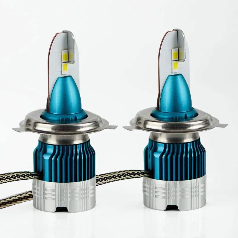 Автомобильная светодиодная лампа PAMPSEE H4 стандарсветильник двойной луч