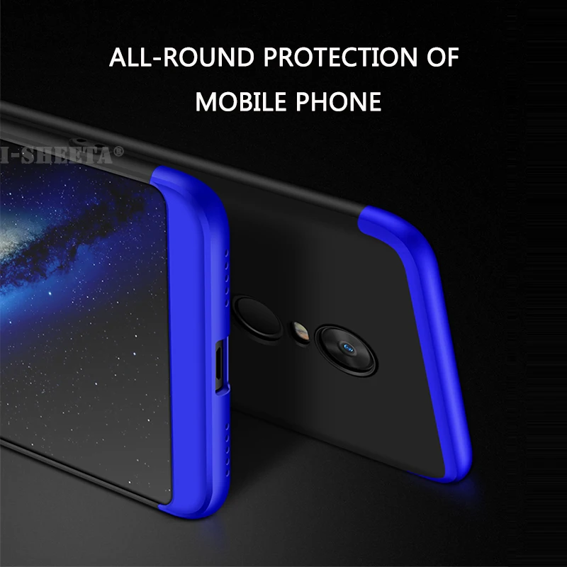 Ударопрочный Тонкий чехол для Xiaomi Redmi 5 Plus с полной защитой на 360 градусов Матовый
