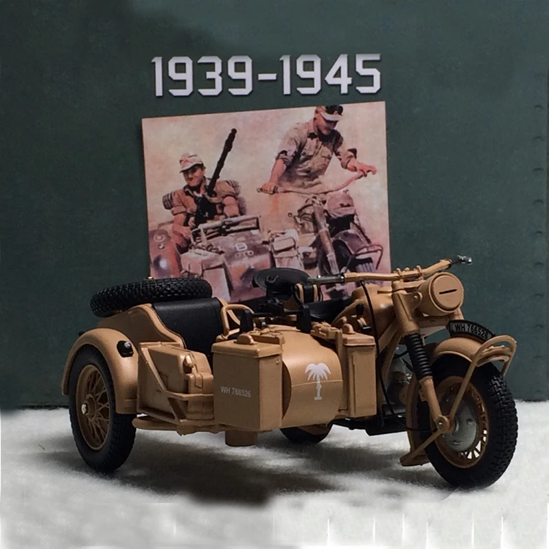 1:24 B M W R75 Вторая мировая война немские африканские корпуса трехколесный мотоцикл