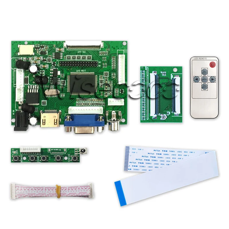 ЖК панель A070VW04 V0 TFT 7 дюймов 800*480 с платой контроллера VGA 2AV|ЖК-экраны и панели для