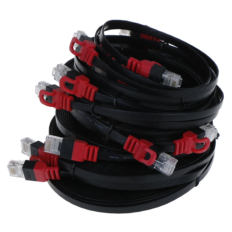 1 шт. 0 5/1/2/3/5/8/10/15 м плоский сетевой Ethernet кабель CAT6 RJ45 Lan патч корд для компьютера ТВ