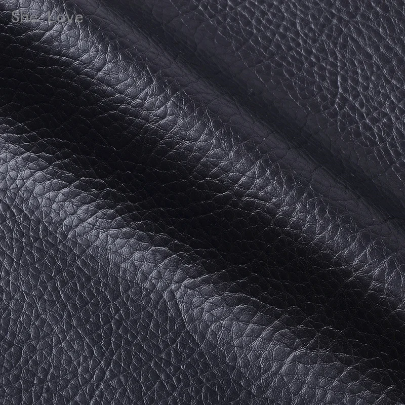 Chzimade черная личи синтетическая кожа однотонная ткань для интерьера автомобиля