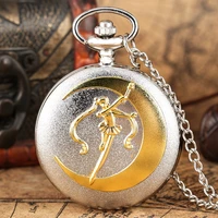 new fashion silver grand quartz pocket watch luxury golden womens necklace pendant chain floral rattan pocket watch gifts