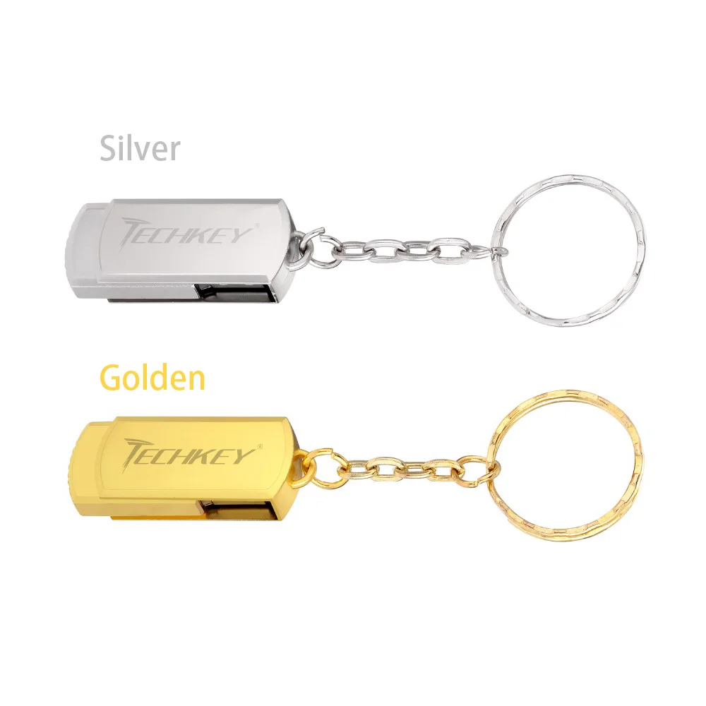 Новый usb флеш накопитель 64 ГБ TECHKEY 32 металлический маленький U диск флешка 2 0 USB