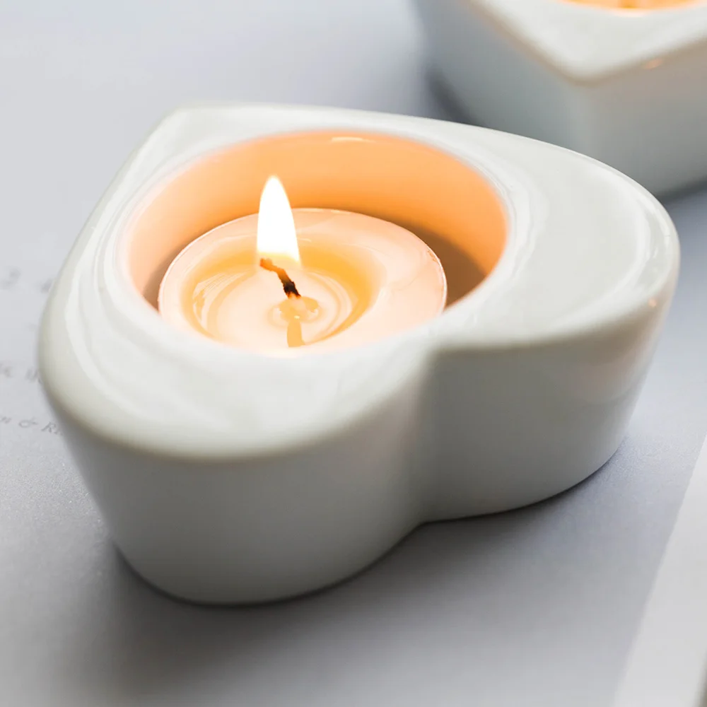 

Silicone Concrete Candle Holder Moulds Heart Shaped Candlestick Clay Molds Cement Candelabrum Mold Small Pot Mold Silica Gel
