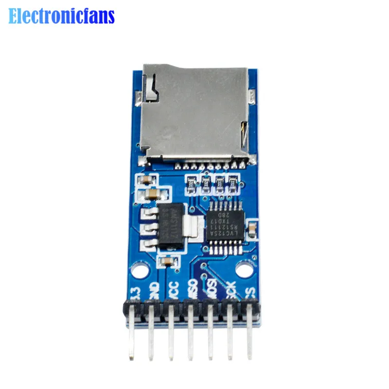 2 шт. плата памяти Micro SD TF карта Интерфейсный преобразователь уровня SPI для Arduino 3 В 5