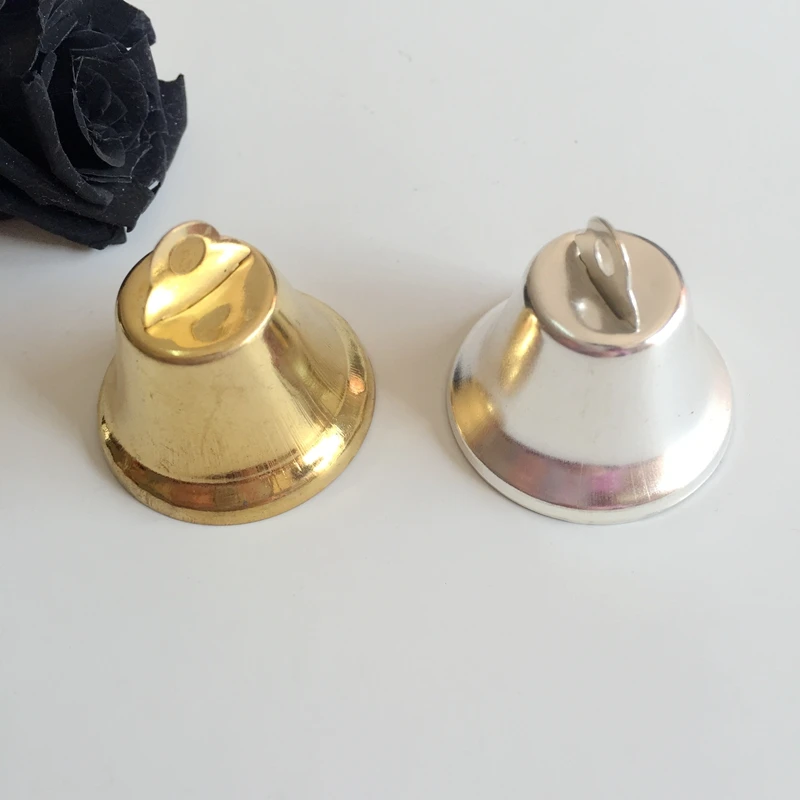 50Pcs 32mm Metal &amp Golden / Silver Color Jingle Small Bells Fit Festival Christmas Decoration Jewelry Pendants | Украшения и