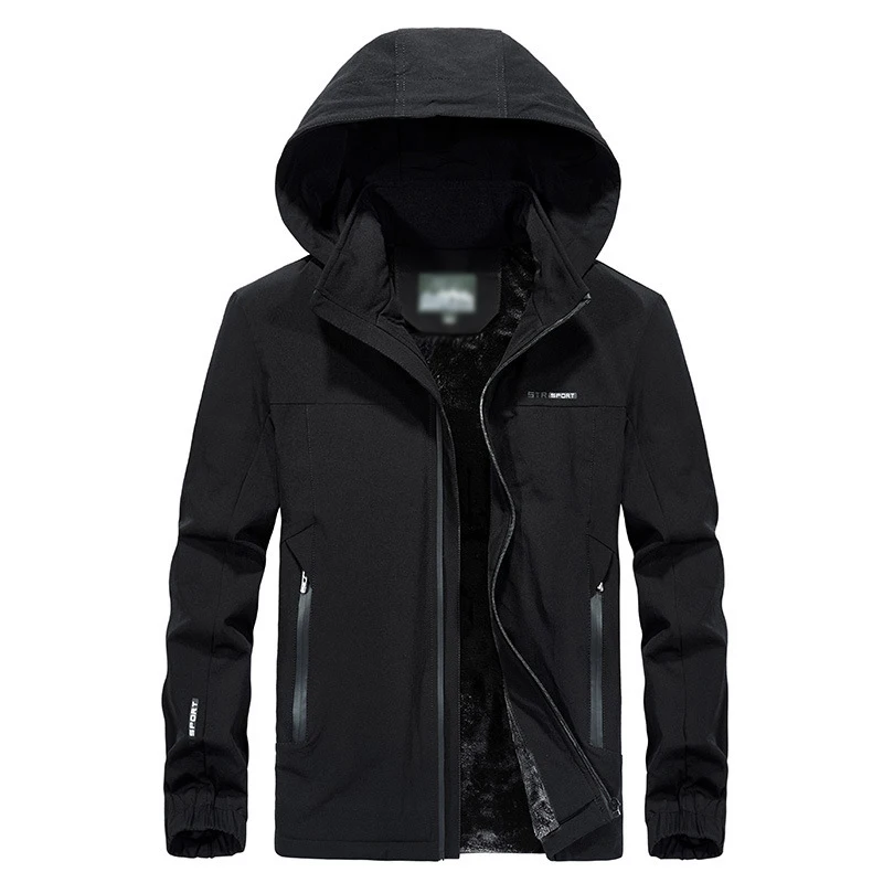 

2018 New Arrival winter jacket for men long sleeves hooded fleece jacket coats plus size L-XXXXXL jaquetas masculina chaqueta