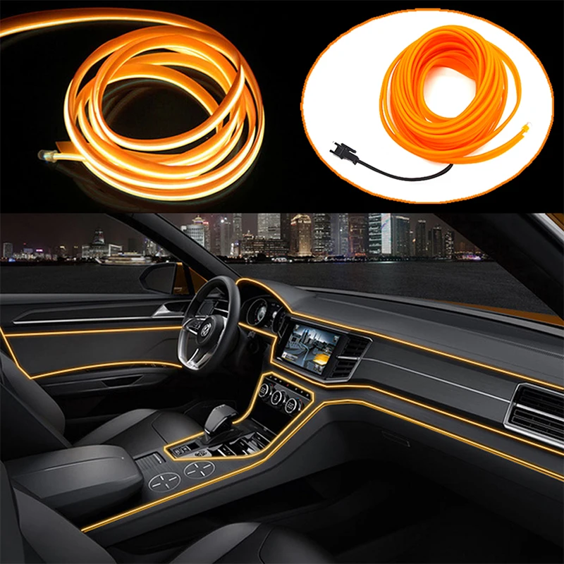 Автомобильные декоративные световые полосы ZD для VW polo passat b5 b6 golf 4 5 6 Audi a3 a4 a5 a6 BMW e39