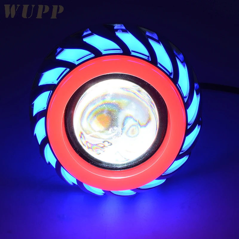 WUPP 12 V фара для мотоцикла свет объектива проектора со светодиодной подсветкой