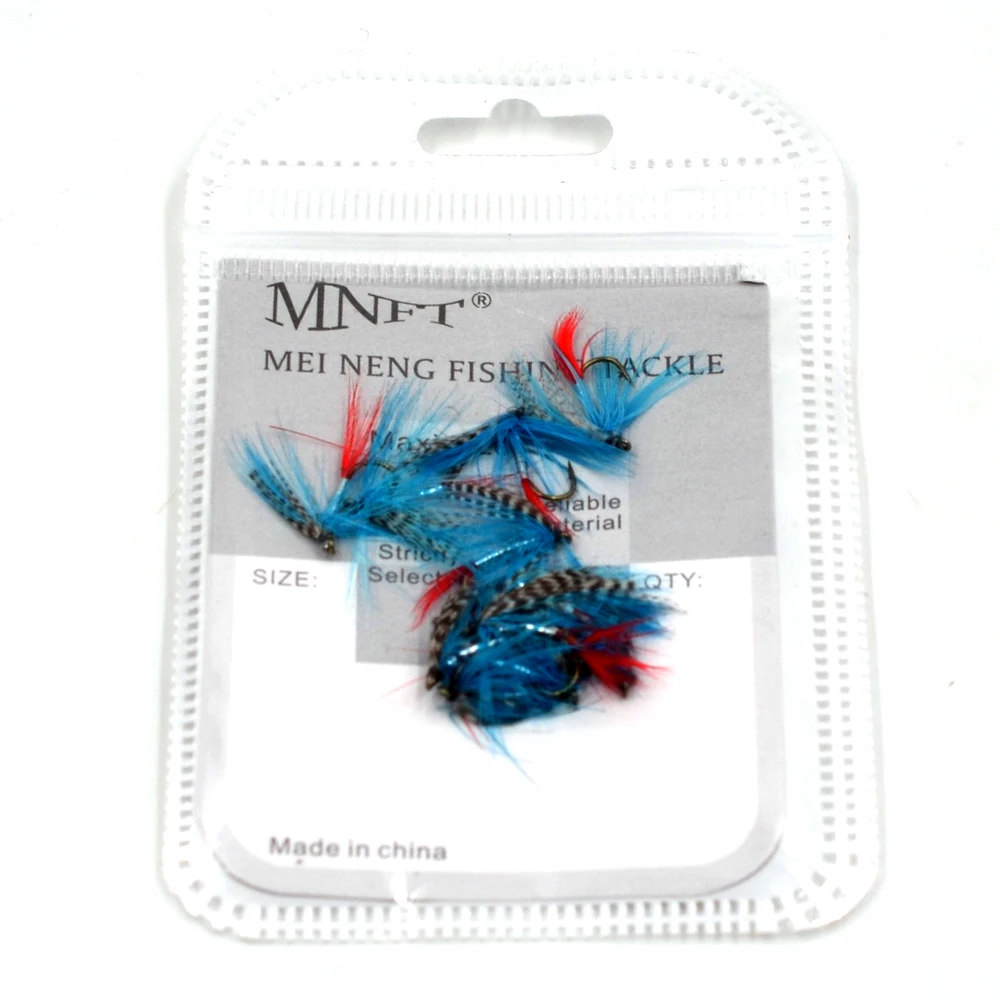 MNFT 10 шт. синяя Нимфа приманка от комаров рыболовные крючки в виде мухи для ловли