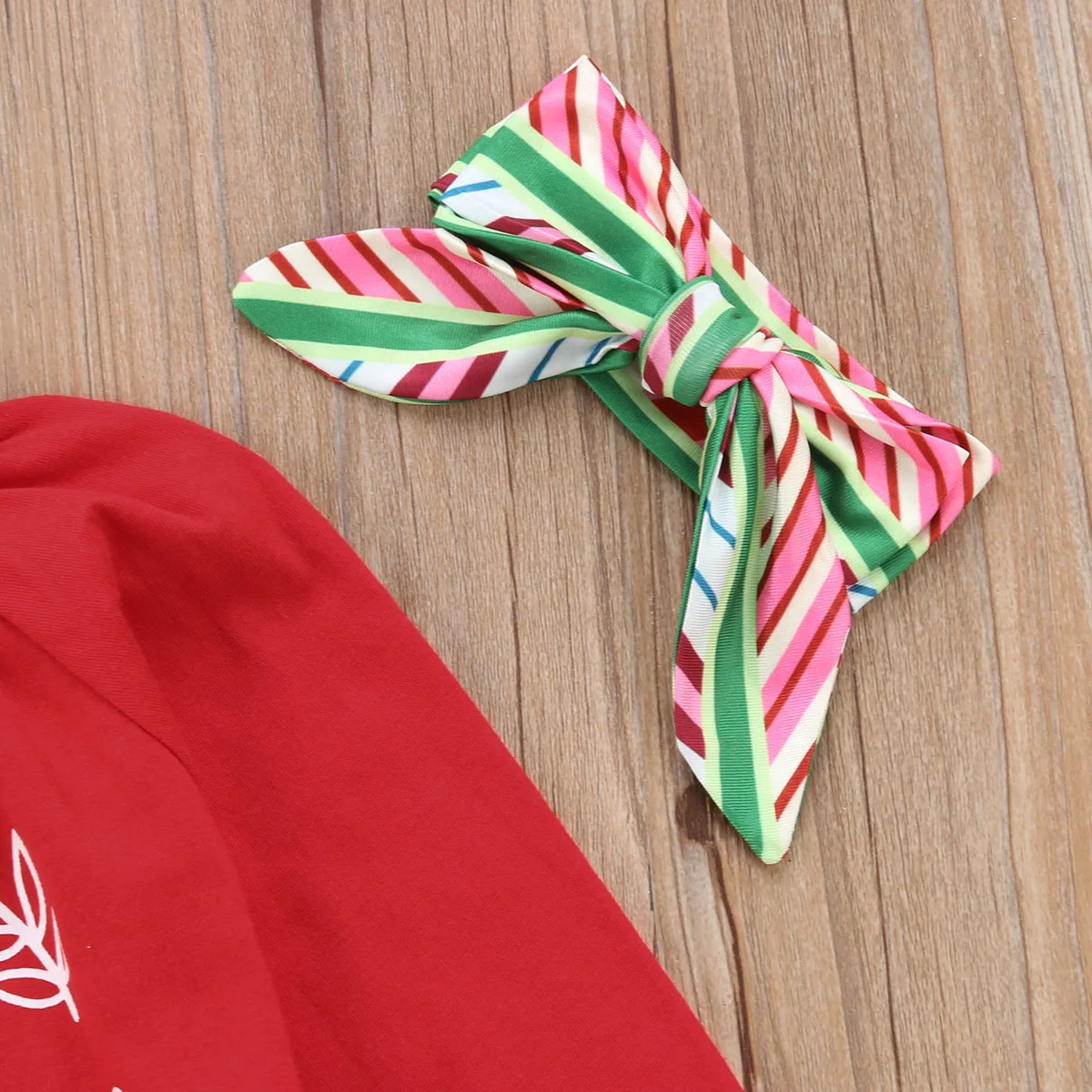 3PCS Christmas Newborn Clothing Sets Baby Girls Princess Cute Outfits Letter Top+Stripe Pants+Headbans 3Pcs Infant Suits Clothes |