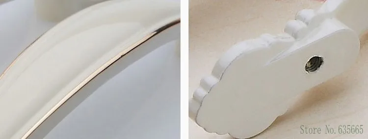 Европейский Lvory белая мебель ручки кухонные шкафы маленькая дверная ручка