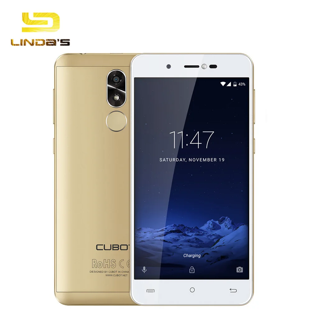 Cubot R9 5.0 дюймов смартфон IPS Экран Android 7.0 MT6580 4 ядра 13.0MP + 5.0MP 2 ГБ Оперативная память 16