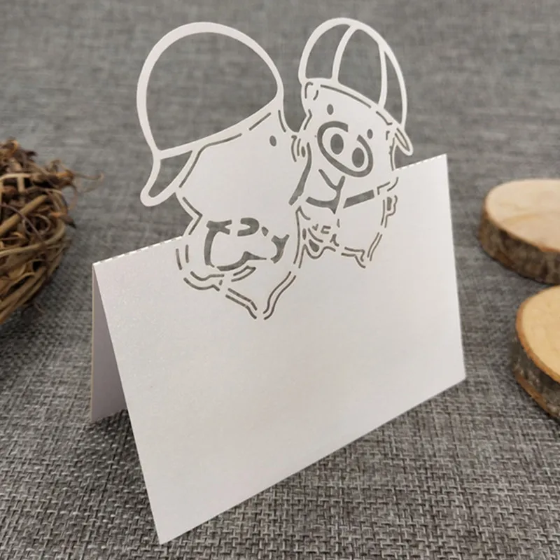 100 Pcs Wedding Table Name Place Cards Greeting Tags Tented Seating Seat Assignment Birthdays Party 5Z | Дом и сад