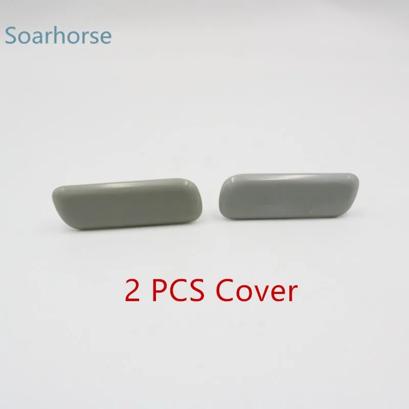 2 pcs Cover Для Mitsubishi Pajero Shogun V93 V95 V96 V97 Омыватель фар автомобиля распылитель сопла в сборе налобный фонарь водоструйный сопло с крышкой - Цвет: 2 pcs Cover